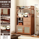 Multifunctional Furniture with Drawers & Shelves, Kitchen Cupboard, Living Room Storage Organizer, Tea Table Cabinet