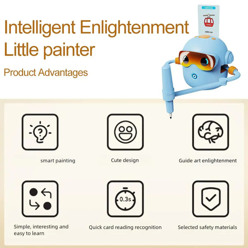 Voicebots Drawing Robot For Kids Voice Interactive Educational Drawing Machine Magic Painting Robot Gift For Boys Girls