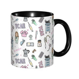Pink Doctor Nurse Coffee Mugs DIY Customized Enfermera En Apuros Ceramic Milk Tea Mug Cup