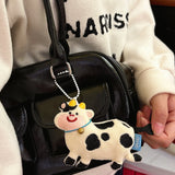 1/4 Pcs Cartoon Plush Doll Pendant Cute Pet Backpack Pendant Backpack Bead Chain Pendant
