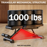 Adjustable Weight Bench for Full Body Workout Multifunctional Strength Training Dumbbell Bench Press Foldable 1000 lbs Capacity