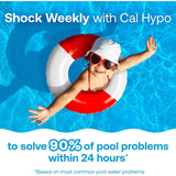 52037R Pool Care Shock Advanced Swimming Pool Chemical Cal Hypo Formula Prevents Bacteria Algae Restores Crystal 1lb (12 Pack)