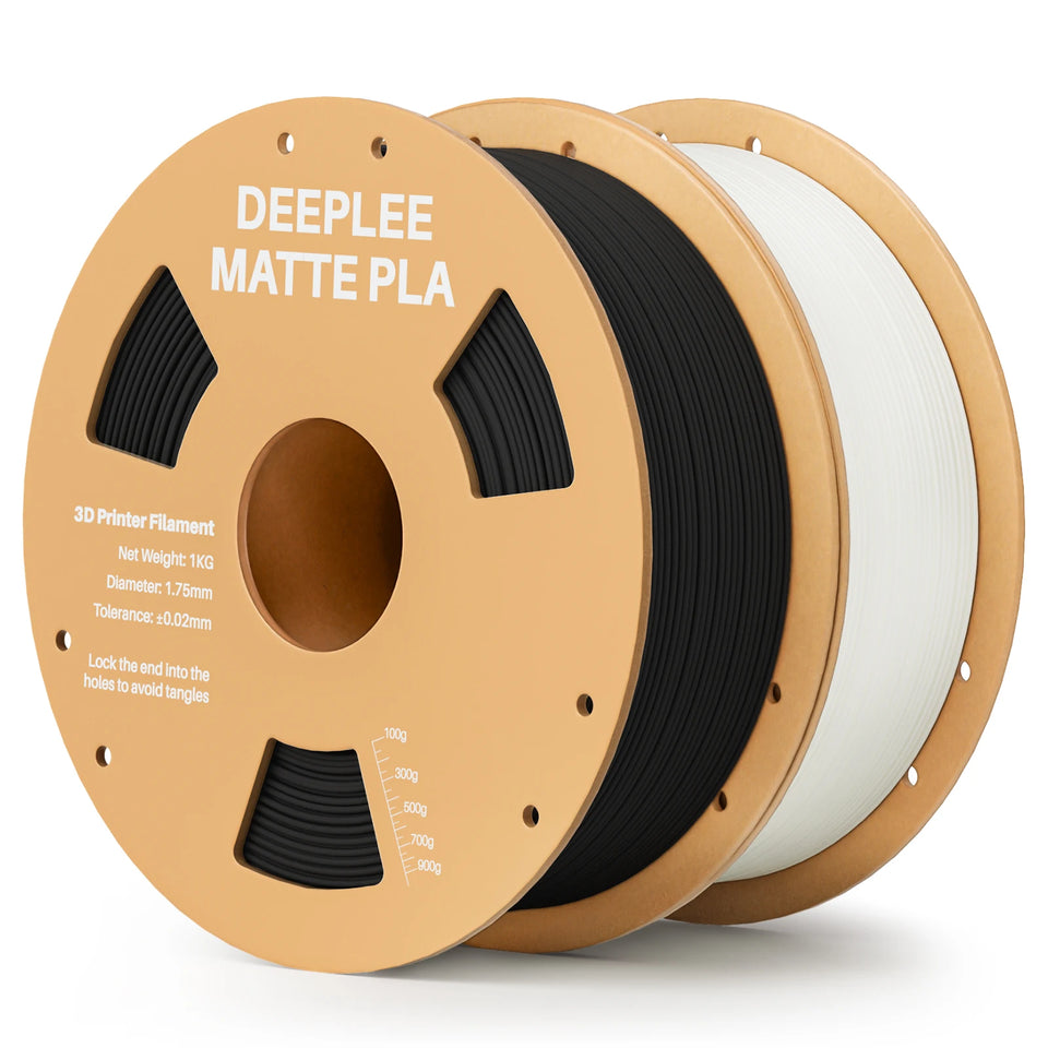 DEEPLEE Matte PLA Filament 1KG,1.75mm FDM 3D Printer Filament Dimensional Accuracy +/- 0.02mm, 1kg Carboard Spool (2.2lbs)