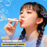 Portable Bubble Cigarette Box - Funny Prank Gag Gift for Adults, Outdoor Party & Office Decompression Toy