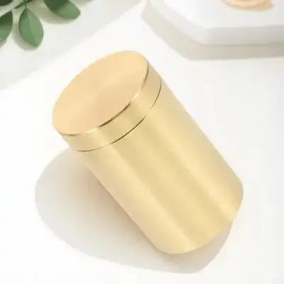 1Pcs Brass Tea Canister Waterproof Sealed Container for Storing Cereals Coffee Beans Dried Fruits Home Kitchen Storage Bottle