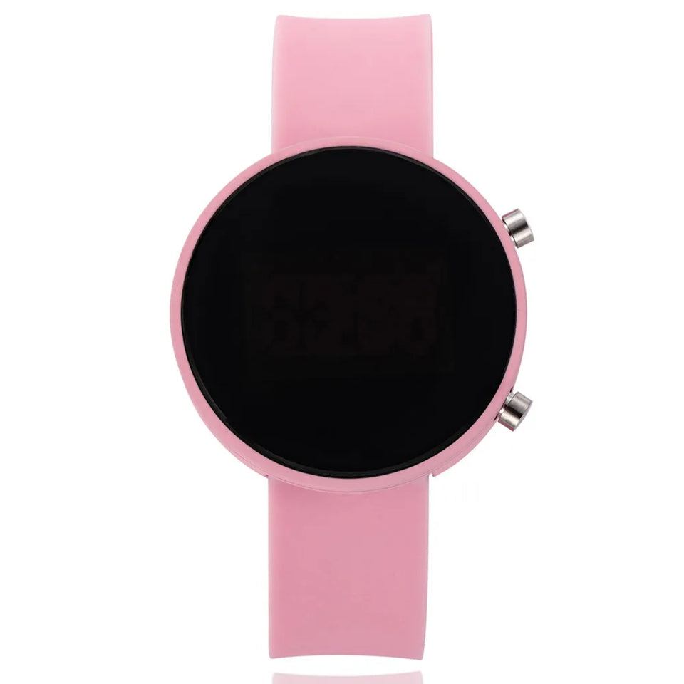 Fashion Women Digital Wrist Watches Simple Round Dial Led Watch for Woman Casual Sport Ladies Electronic Clock reloj digital