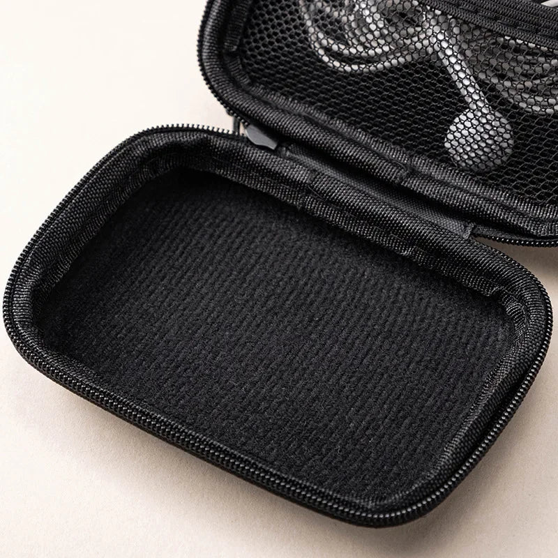 Mini Grey Digital Storage Bag Hard EVA Case Portable Electronics Organizer for USB Cable Charger U Stick Travel Accessories