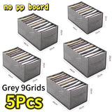 Closets Clothes Organizer Pants Jeans Storage Box Cabinet Drawer Organizer Underwear Socks T-Shirt Wardrobe Storage Organizers