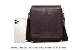 Fashion Crazy Horse Leather Men's Messenger Bag Flap Large Capacity Crossbody Bag Top Quality Shoulder Bag Sling Bag Tote