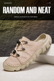 Summer Men's Sandals Beach Shoes Handmade Breathable Design Sandals Casual Beach Shoes Lightweight Soft Bottom Outdoor Sandals