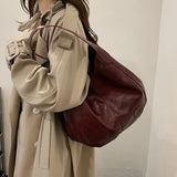 Womens Hand Bags Soft PU-Leather Shoulder Bags Ladies All-Matching Shopping Dating Bag Large Capacity Crossbody Bag Gift