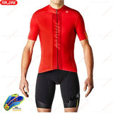 RX MAVIC 2024 New Summer Men's Cycling Set Road Bicycle Breathable Short Sleeve Bib Shorts Bicycle Moisture Wicking Sweatshirt