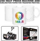 Set of 36 Sublimation Blanks Dishwasher Safe White Ceramic Coffee Mugs 11oz for Milk Tea Cola Water