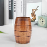Wood Cup Household Natural Classical Wood Water Cup Beer Coffee Milk Tea Cup Kitchen Utensils 8cm Diamete