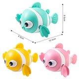 Hot sellingBaby Bath Toys Cute Swimming Fish Cartoon Animal Floating Wind Up Toys Water Game Classic Clockwork Toys For Toddlers