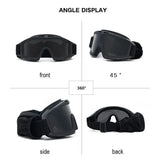 Explosion Proof Shooting Tactical Goggles Anti-impact CS War Game Airsoft Paintball Hunting Mounteering Goggles Glasses