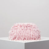 Dopamine-style clip bag, Y2K plush clutch bag, candy-colored women's purse, dinner dress clutch