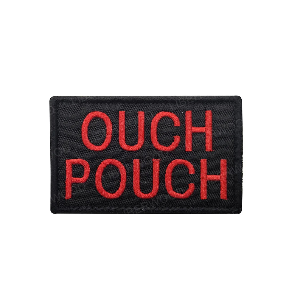 Funny But Did You Die Tactical Patches Embroidered Applique Fastener Hook & Loop Emblem Ouch Pouch Badge Patch for Caps Bag Vest
