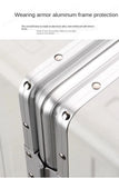 Large Capacity Suitcase 28" 32" Thickened Luggage USB Phone Stand Aluminum Frame Password Trolley Case Travel Wheeled Suitcases