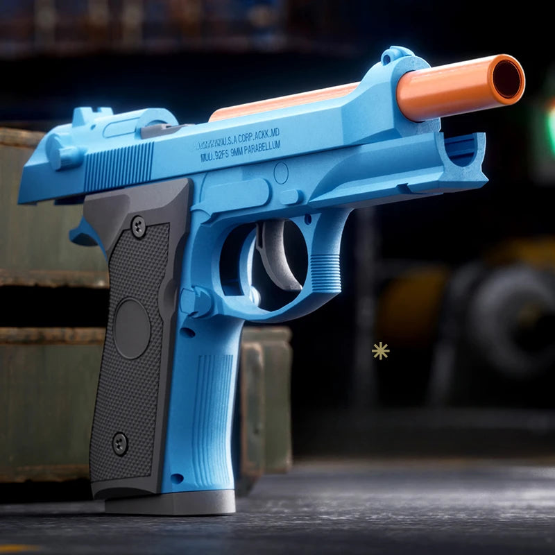 Sig17  M9a3 Toy Gun Throwing Shell Pistol With Target Laser Soft Bullet Airsoft Outdoor Sports CS Weapon for Children Gift
