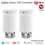 MOES ZigBee3.0 TRV New Radiator Actuator Valve Tuya Smart Programmable Thermostat Temperature Heater Alexa Voice Control