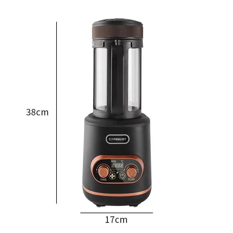 CAFEMASY Home Coffee Roaster Electric Mini No Smoke Coffee Beans Baking Roasting Machine 1400W Coffee Bean Roaster