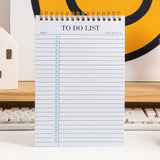 1pc to Do List Notepad, Undated Daily Planner Notepad with to Do List Notebook Checklist Planner Spiral Cover Notepad