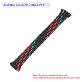 1~100m New Braided Cable Sleeve 4 8 12mm Flexible PP Cotton + PET Yarn Harness Sheath Dust Proof Wire Sleeving Protection Wrap