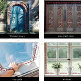 Rubber Sealing Strips for Doors and Windows, Waterproof Self-Adhesive Soundproof Strips, Rubber Door Sealing Strips, Easy to Cut