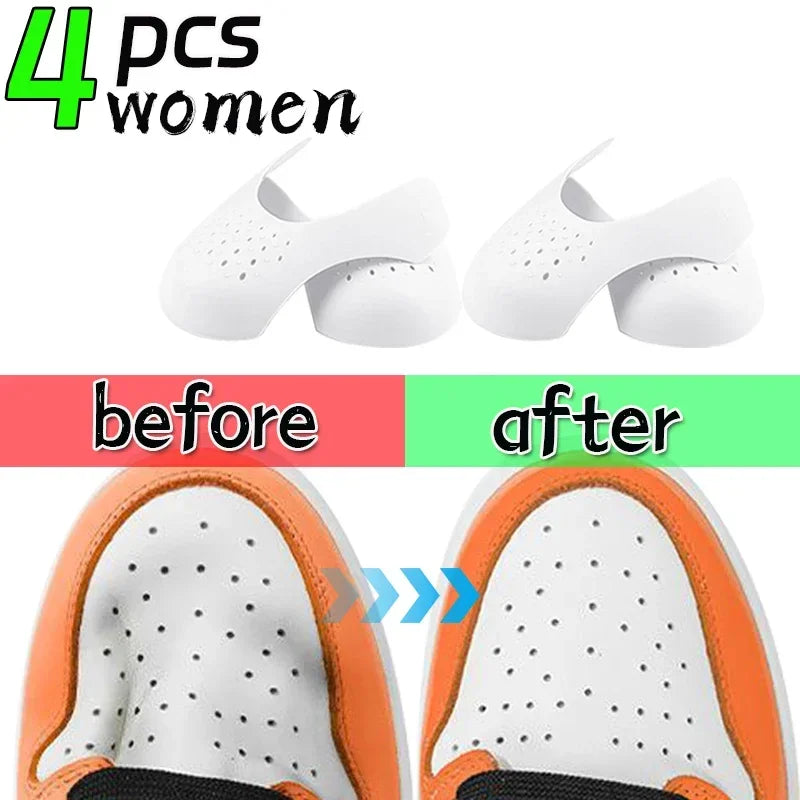5pairs Crease Protector Shoe Head Stretcher Sneaker Anti Crease Wrinkled Fold Shoe Support Toe Sport Crease Protector Dropship