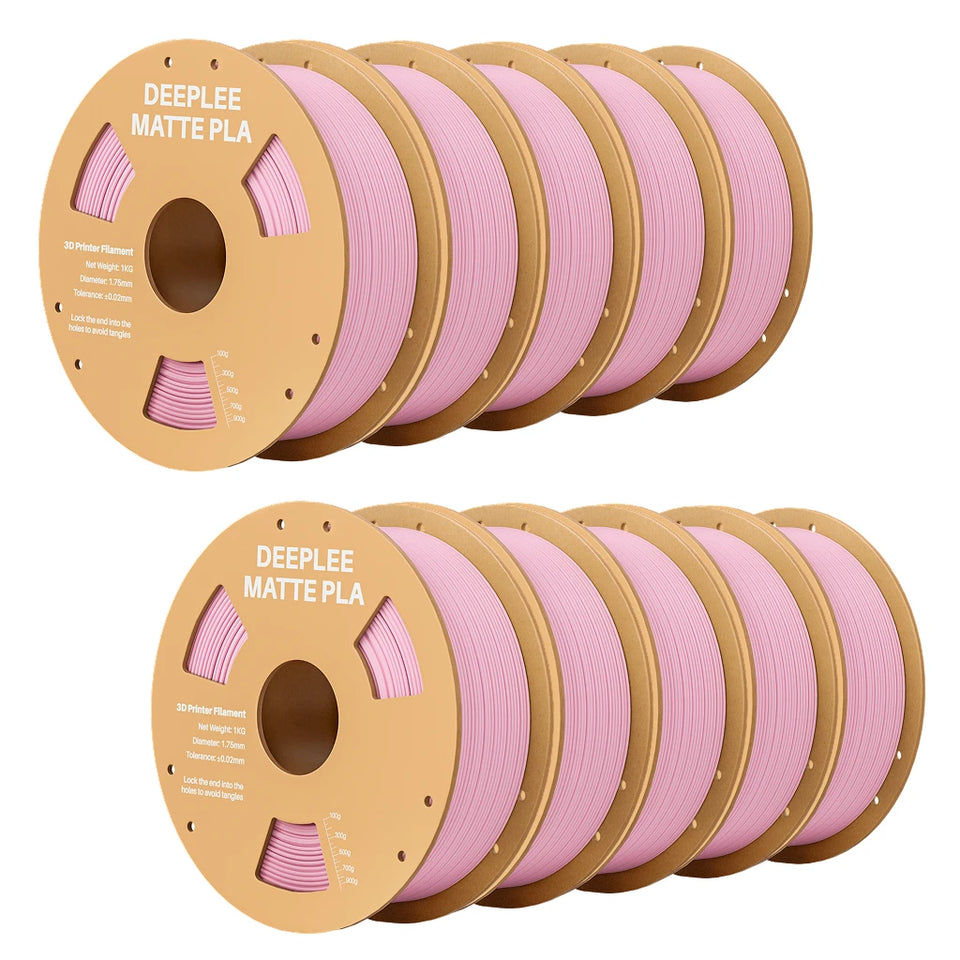DEEPLEE Matte PLA Filament 1KG,1.75mm FDM 3D Printer Filament Dimensional Accuracy +/- 0.02mm, 1kg Carboard Spool (2.2lbs)
