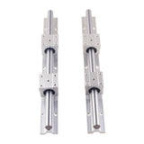 2PCS Linear Guide Rails SBR12 SBR16 SBR20 SBR25 200-2200mm+4PCS UU  Bearing Blocks  for DIY Mills CNC Part - Ship from USA