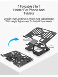 Laptop Stand Office Liftable Carbon Steel Laptop Stand Two in One Heightened Foldable Vertical Cooling Ergonomic Laptop Stand