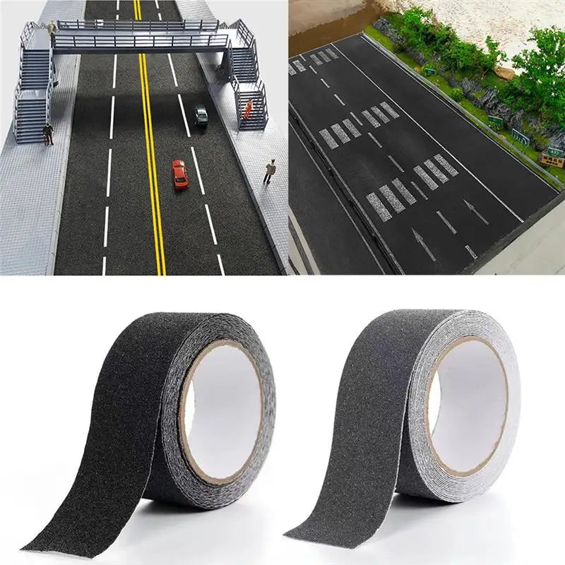Model Railway Road Sticker Tape Mini Classic Diorama Simulation Highway Urban Country Diaroma Layout Model Building Kits 5/10cm