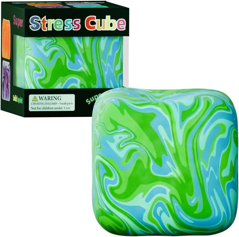 2026 NeeDo# Nice Cube Sensory Squeeze Toy with Super Solid Squish Stress Relief Anxiety Sensory Tool - 2.17" Cube New