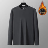 Men's Winter Pullovers Warm Sweatshirt Big Size 85-150kg Plus Size 3XL-8XL Long Sleeve Pullover T-shirt Sports Tops