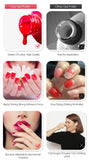 Vendeeni 5 Colors/Set Crystal Cat Eye Gel Nail Polish Semi Permanent Sparkling Magnetic UV LED Soak Off Gel Varnish With Display