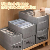 Closets Clothes Organizer Pants Jeans Storage Box Cabinet Drawer Organizer Underwear Socks T-Shirt Wardrobe Storage Organizers