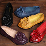 Xiuteng 2022 Shoe For Women Handmade Shoes Genuine Leather Soft Safe Flats Autumn Driving Shoes Pointed Toe Women Flats 5 Color