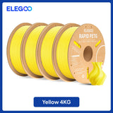 ELEGOO Rapid PETG Filament 1.75mm 1KG,High Speed 30-600mm/s 3D Printer Filament 1kg Fits for Most FDM 3D Printers
