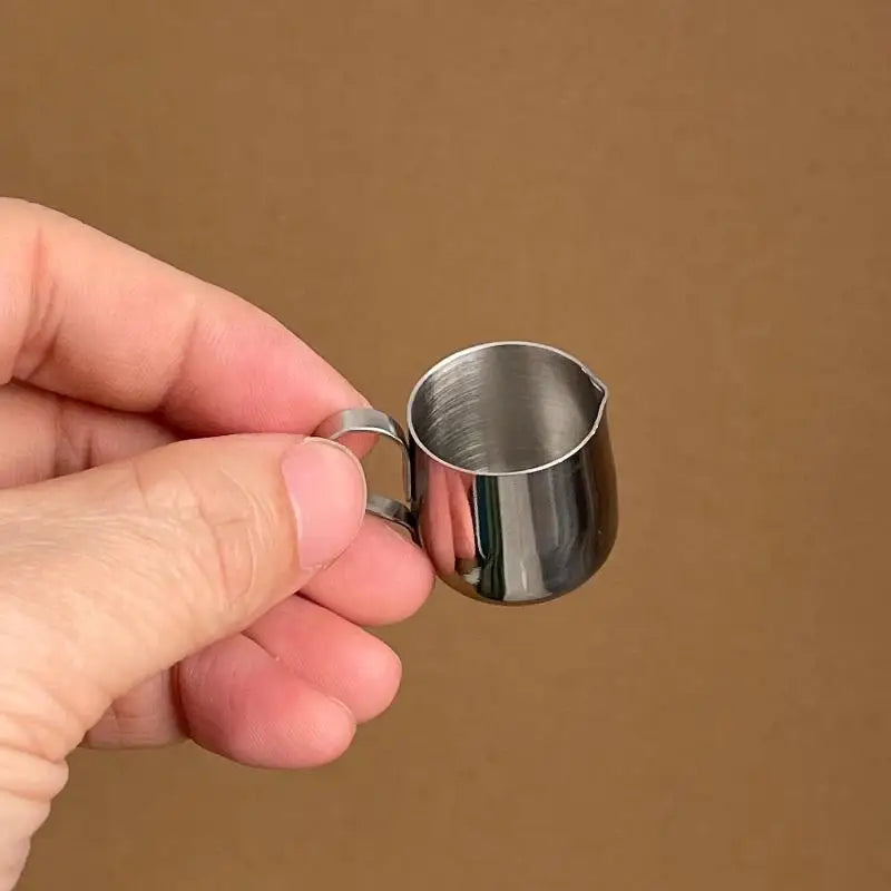 12.5/30ml Mini Coffee Milk Frothing Jug Latte Art Milk Frother Pitcher Stainless Steel Measurement Jug Pot Coffee Accessorie
