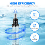24V 320W Deep Well Pump High Lift Deep Well Pump DC Screw Submersible Pump Agricultural Irrigation Garden Home