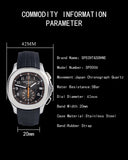 New Arrivals Specht&Sohne Brand Men Quartz Watches 40MM Rose Gold Stainless Steel  Male Functional 5167 Sports Wristwatch 5Bar