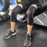 Ultra Thin Elastic Knee Brace Summer Breathable Black Knee Support Sport Fitness Running Basketball Knee Pads for Men Women