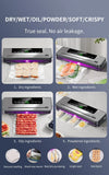 CENRR Vacuum Sealer Machine Food Wet Dry with Kitchen Storage Sealing Machine Built-in Cutter Food Vacuum Packaging Machine