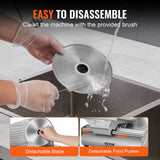 SucceBuy Meat Slicer Electric Deli Food Slicer SUS 420 Stainless Steel Blade and Blade Guard Adjustable Thickness for Home Use