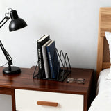 Desktop Bookshelf Wrought Iron Shelf Metal Table Simple Storage Shelf
