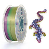 KINGROON Rainbow Silk PLA Filament 1.75mm 1KG Multicolor Gradient 3D Printer Materials Color Change Smooth Silky PLA Plastic New