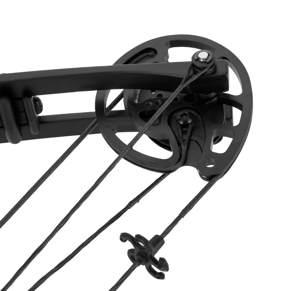 30-55 lbs Compound Bow Adjustable Draw Weight and Length with 3-Pin Sight 12 Arrows Complete Arch Set for Adults Right Hand