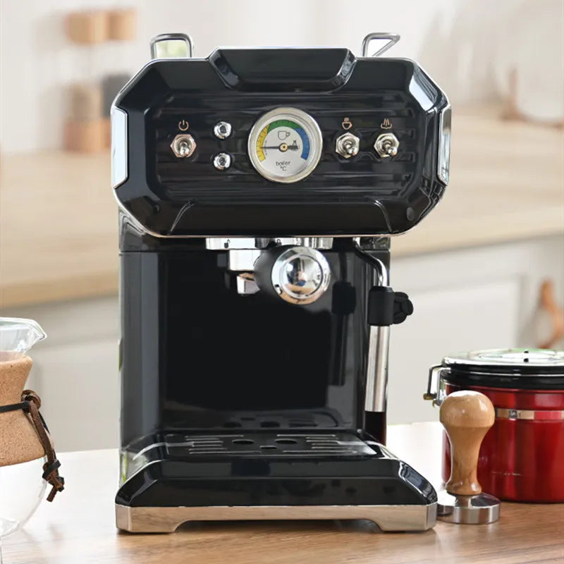 Semi-Automatic Coffee Machine Household Small Italian Concentration High Pressure Extraction Foaming Steam All-In-One Machine